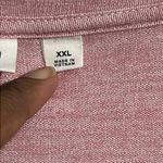 Gap  Women's Long Sleeve V-Neck T-Shirt - Pink Heathered - Size: XXL Photo 3