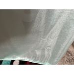 satin nightgown floral quilted collar aqua pink collar Blue Photo 7