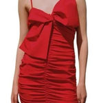 ZARA NWT Ruched Bow Dress Photo 0