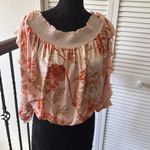 Free People  Born to Love Floral Print Off the Shoulder Bodysuit size small Photo 1
