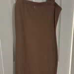 Heart Hips Strapless Tan Dress Brown Size L Photo 0