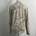 Mono B rayon soft military print oversize sweatshirt. Size Small. Gray Photo 2