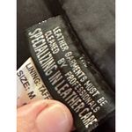 VTG FMC Black Leather Fringe Braided Lace Up Vest M Motorcycle Biker Western Size M Photo 6