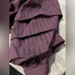 Chelsea28  burgundy Color
Stripe Wrap Blouse Size XS Photo 3