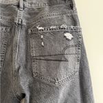 American Eagle Women’s Gray Denim Distressed 90s Flare Jeans Size 2 Photo 2