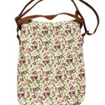 American Eagle NEW Floral Cottage Core Crochet Leather Shoulder Bag Photo 3
