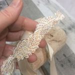 Amrita Singh  Ivory Leaf Crystal Lace Choker Photo 3