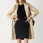 J.Crew  Black Wool Skirt, Black Pencil Skirt, Solid Knee-Length Skirt, Size 4 Photo 0