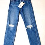 Levi’s Raw Hem Distressed Wedgie Straight Jeans Photo 0