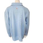 Tommy Bahama  Tobago Bay Palm Light Blue Women's Zip-Up Sweatshirt (L) Photo 4