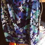 Peter Pilotto Floral Dress Very Stretchy Comfy Purple Lavender Blue White Large Photo 5