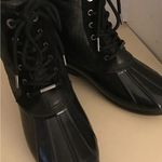 Michael Kors women black leather waterproof Easton duck boots Size 8 Photo 11