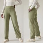 Athleta Brooklyn heights high rise wide leg trouser eucalyptus olive green sz 22 Photo 1