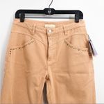 Paloma Wool Brenda Rhinestone Beige Tan Straight Leg Western Style Pants NEW US8 Size 8 Photo 3