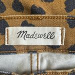 Madewell 10" High Rise Skinny Jeans Painted Sports Womens Size 28 Brown Safari Photo 6