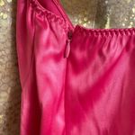 Victoria's Secret  Hot Pink Satin Silky Spaghetti Strap Bodysuit Small Photo 6