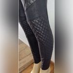 Spanx NWT NEW Quilted Faux Leather Shiny MOTO LEGGINGS-#20248R-BLACK Sz Small Photo 13