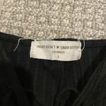 Urban Republic Urban Outfitters Shirt Womens Size Small Ribbed Crop Top Black Lace Vneck Photo 1