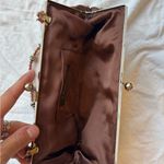 Chateau Vintage beaded sequined embellished Embroidered Floral Brown shoulder bag Clutch Photo 3