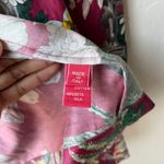 F.R.S For Restless Sleepers Burgundy Tropical‎ Floral Silk Kimono Jacket Size XS Pink Photo 7