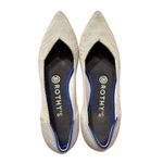 Rothy's The Point Flats Light Grey Knit Women's Size 8.5 Comfort EUC Rare Work Photo 1