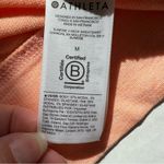 Athleta NWT  Sunrise V neck Sweatshirt Medium peachy orange color thumb holes Photo 13