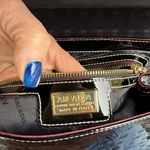 Arcadia top handle patent leather satchel Black Photo 10