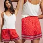 Anthropologie • floreat red heart shorts Photo 1