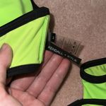 Kendall + Kylie  Halter Removable Strap Strapless Green Bikini Photo 4