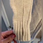 Athleta Hooded Cable Knit Sweater Dress with Zippered Pocket Women’s Size S/M Photo 3