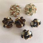 Lot Of 3 Women's Clipon Costume Earrings CLIP On Beaded Photo 1