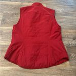 Faconnable Women’s Quilted Vest – Red – Water Resistant – Size Small Photo 1