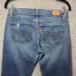 Levi's Y2K  524 Too Superlow Jeans Distressed Raw Hem Low Rise Size 7 Short‎ Photo 8