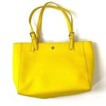 Tory Burch Sunny Yellow Saffiano Leather York Tote Photo 2
