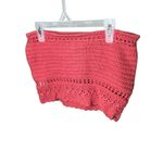 American Eagle  AEO Pink Crochet Lace Cropped Tube Tank Top S Photo 1