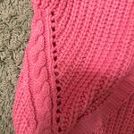 Line and Dot  gorgeous pink sweater cardigan chunky knit open full sleeve nwot Photo 2