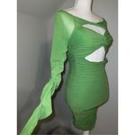 SheIn Women’s Bodycon Cutout Ruched Mini Dress US 4 Club Rave Photo 2