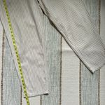 Eileen Fisher Cream White Striped Organic Cotton Lightweight Pull-On Pants Large Photo 3