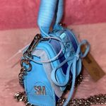 Steve Madden BDORAA Turquoise Micro Mini Sliver Chain Crossbody Bag Photo 3