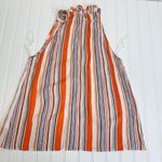 Staccato Gauze Striped Sleeveless Blouse High Neck Sz Medium Photo 5