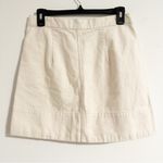 Everlane  A-line Cotton Cream Preppy Old Money Staple Mini Skirt Photo 4