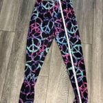 No Boundaries Women’s No  Colorful Peace & Love Leggings Size M Photo 3