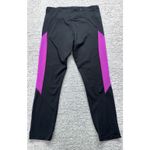 Nike Leggings Women's Small Black Pink Dri-Fit Zipper Pocket Athletic Workout Photo 2