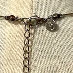 Vicky Jousan Illusion 3 strand wire green beads & blue mother of pearl necklace Photo 4