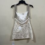 Sandy Liang NWT  Blanco Dress size 8 color ivory women’s Photo 11
