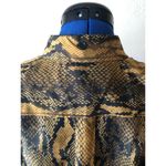 Current/Elliott NWT  Snake Print Long Sleeve Cotton Shirt Photo 2