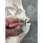 Vince Camuto White Long Sleeves Lace Up Front Peasant Blouse Feminine Relaxed Fit Womens M Photo 4