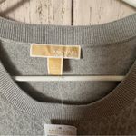 Michael Kors Gray and Silver Logo Women's Sweater Top Sz L NWT Photo 5