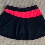 Bcg Athletic Skirt Skort Black Red Built In Shorts Stretchy Tennis Medium EUC Photo 0