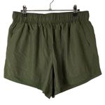 Athletic Works  Olive Green Pull On Athletic Running Shorts L Photo 0